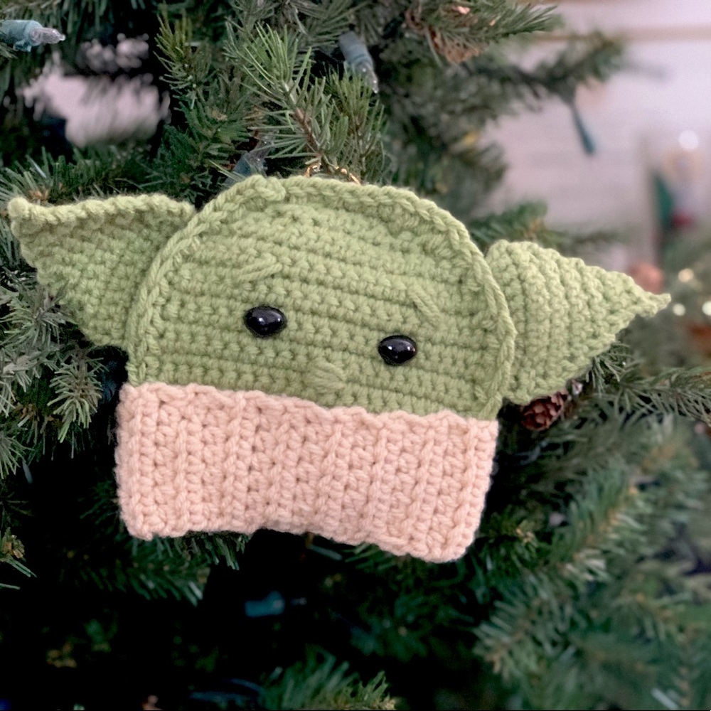 Alien kid handmade ornament